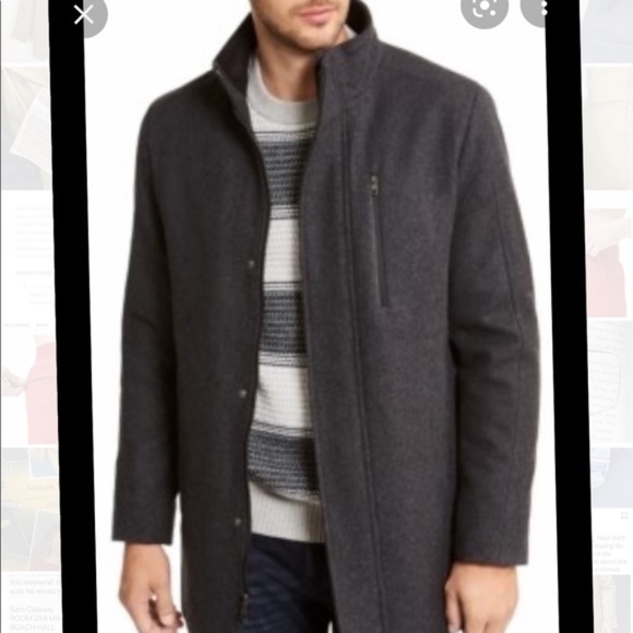Calvin Klein Other - Calvin Klein Wool Front Zip Jacket, Sz Large, like new